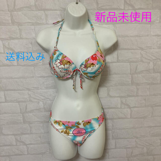 水着　レディース　新品未使用　可愛い　3点セット　Lサイズ　お値下げ レディースの水着/浴衣(水着)の商品写真