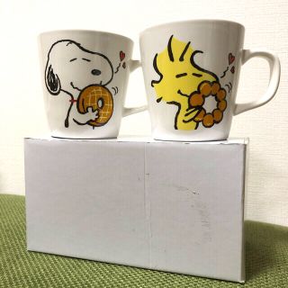 スヌーピー(SNOOPY)のミスタードーナツ　スヌーピー　マグカップ　2個セット(グラス/カップ)