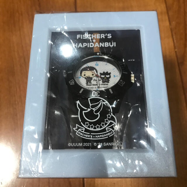 サンリオ(サンリオ)のフィッシャーズ✖️はぴだんぶい コラボ腕時計 エンタメ/ホビーのおもちゃ/ぬいぐるみ(キャラクターグッズ)の商品写真