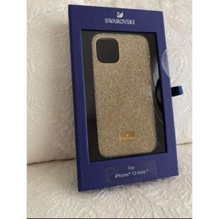 ❷新品未使用☆美品スワロフスキースマホケース(iPhone12 mini)箱付き