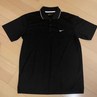 ナイキ(NIKE)のナイキ　ゴルフ　半袖シャツ　黒　M(ウエア)