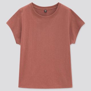 ユニクロ(UNIQLO)のUNIQLO ユニクロ コットンリラックスフレンチスリーブT 新品未使用(カットソー(半袖/袖なし))