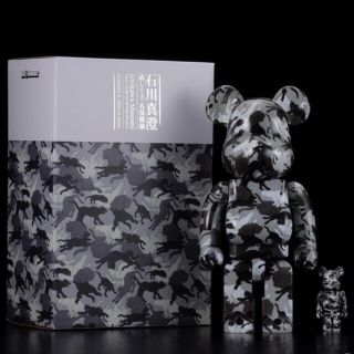 メディコムトイ(MEDICOM TOY)のBE@RBRICK 石川真澄「猫しぐさ 名採模様」 100% ＆ 400%(その他)