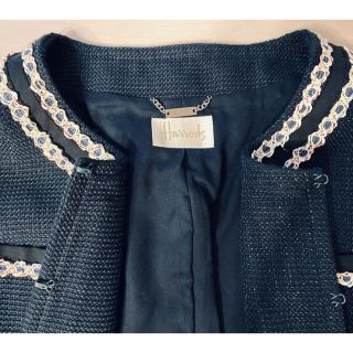 Harrods アンゴラ混 ツイードジャケット 2 数量は多い amitgic.co.il