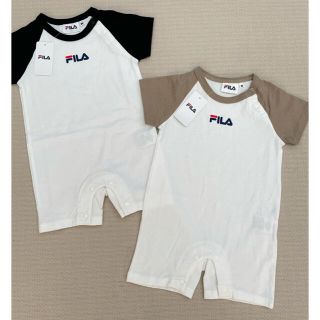 フィラ(FILA)の80cm  フィラーロンパース　二枚　新品(ロンパース)