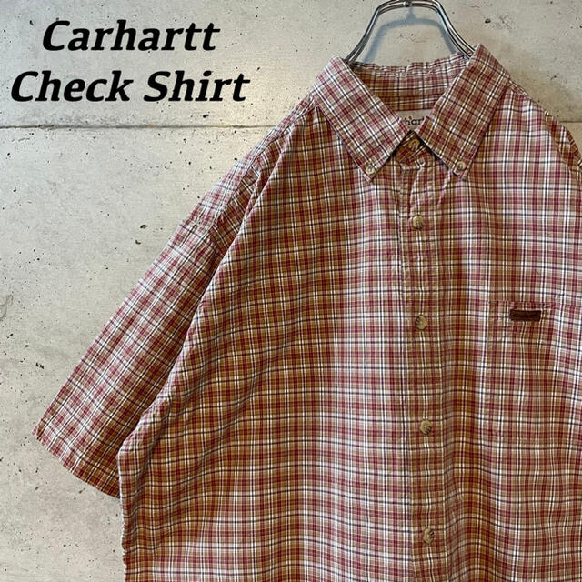 carhartt(カーハート)の【人気】Carhartt カーハート チェック シャツ XL レザータグ メンズのトップス(シャツ)の商品写真