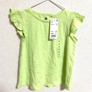 ユニクロ(UNIQLO)の最終価格　UNIQLO 肩フリル　カットソー　110サイズ(Tシャツ/カットソー)