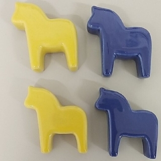 イケア(IKEA)のIKEA⭐馬の箸置き⭐4点セット(カトラリー/箸)