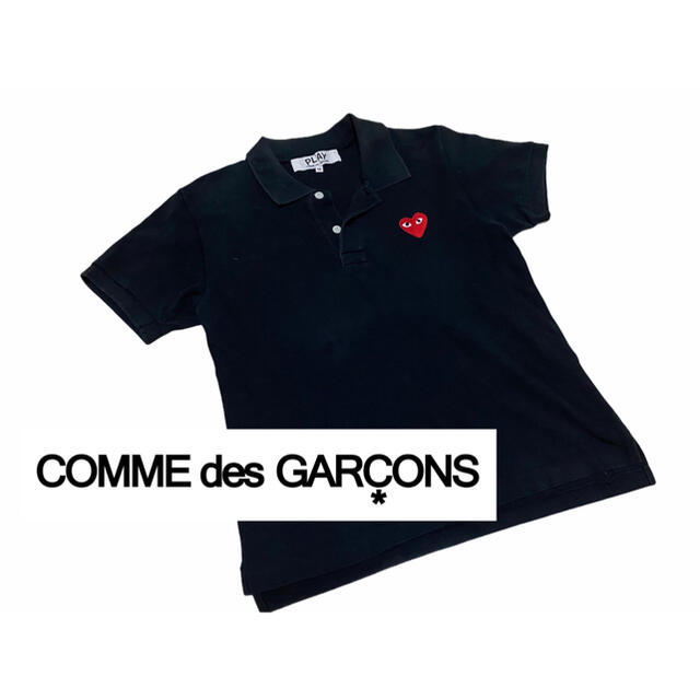 COMME des GARCONS(コムデギャルソン)のPLAY コムデギャルソン　ポロシャツ　sizeM レディースのトップス(ポロシャツ)の商品写真