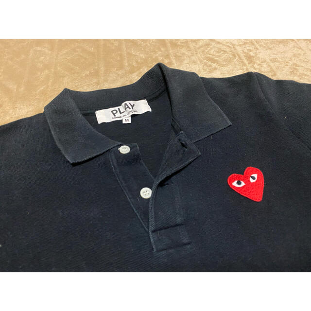 COMME des GARCONS(コムデギャルソン)のPLAY コムデギャルソン　ポロシャツ　sizeM レディースのトップス(ポロシャツ)の商品写真