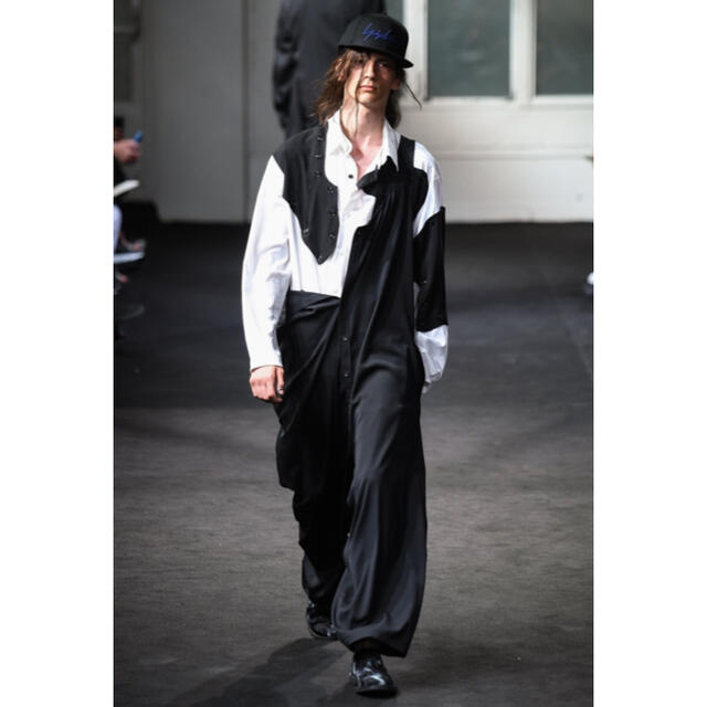 Yohji Yamamoto(ヨウジヤマモト)のヨウジヤマモトプールオム　オーバーオール　サルエル　19ss ウールギャバ メンズのパンツ(サロペット/オーバーオール)の商品写真