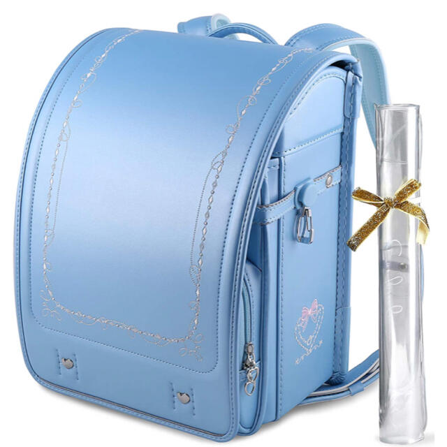 公式販売店 【新品】大人気女の子ランドセル 　ライトブルー ネックレスモデル バッグ