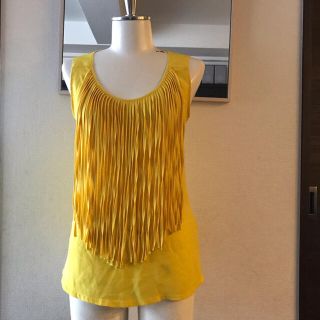 ザラ(ZARA)のザラのフリンジカットソー、Tシャツ(Tシャツ/カットソー(半袖/袖なし))