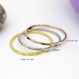 saori様専用　3色 セットリング ピンキーリング ステンレスリング(リング(指輪))