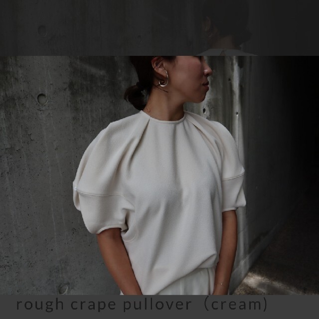 ella selectshop rough crape pulloverシャツ/ブラウス(長袖/七分)