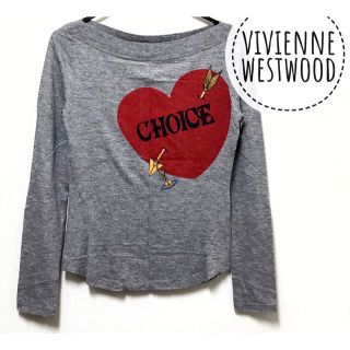 ヴィヴィアンウエストウッド(Vivienne Westwood)のヴィヴィアンウエストウッド【美品】CHOICE ボートネック 長袖 カットソー(カットソー(長袖/七分))