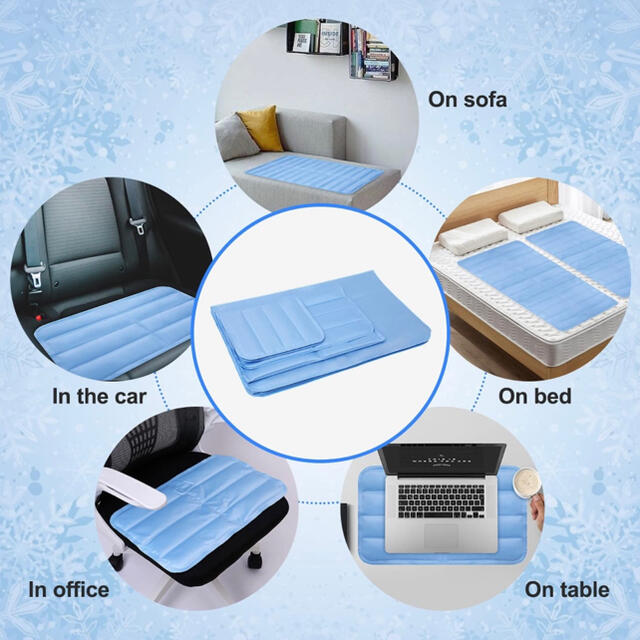 冷却マット  様々な场面で使用される凉感マット インテリア/住まい/日用品の寝具(その他)の商品写真