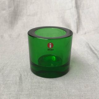 イッタラ(iittala)のkivi キャンドルホルダー　グリーン(アロマ/キャンドル)