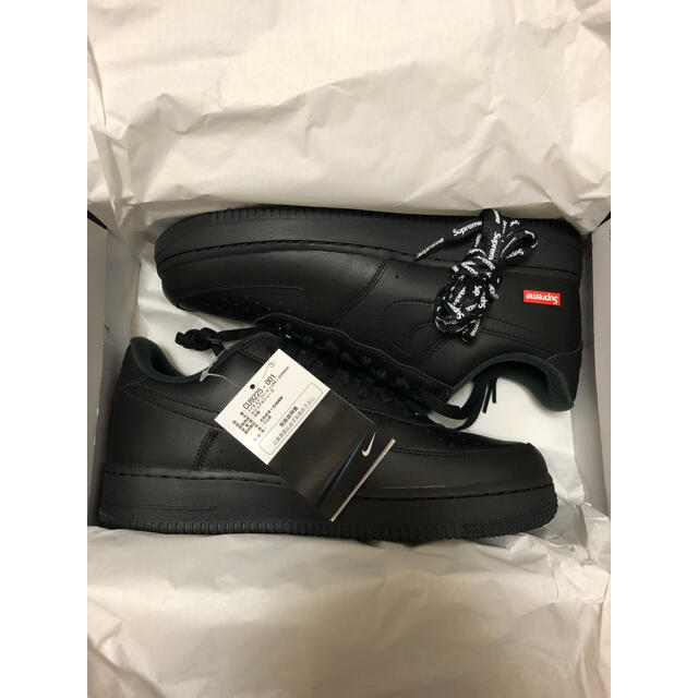 Supreme(シュプリーム)の新品 26.5cm Supreme NIKE air force 1 Black メンズの靴/シューズ(スニーカー)の商品写真