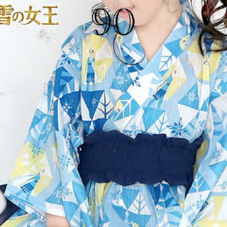アナトユキノジョオウ(アナと雪の女王)のアナ雪　浴衣ドレス　90(甚平/浴衣)