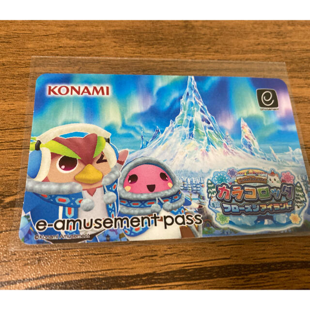 KONAMI(コナミ)のカラコロッタ 新作フローズンアイランド ステッカー　メダルゲーム　イーパス エンタメ/ホビーのゲームソフト/ゲーム機本体(その他)の商品写真