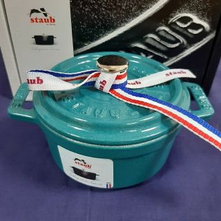 ストウブ(STAUB)のSTAUB ピコ・ココット ラウンド 10cm ミント 正規品(鍋/フライパン)