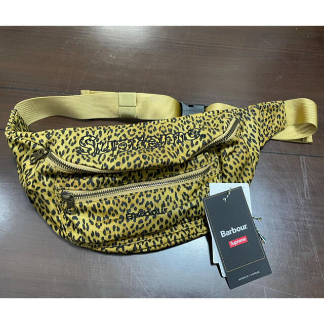 Supreme Barbour Waxed Cotton Waist Bag