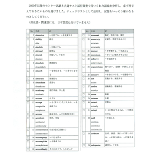 共通テスト・英単語資料集【大学受験生にオススメ】(語学/参考書)