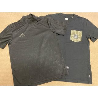 アディダス(adidas)のadidas Tシャツ　右側S 左側160 メンズ　まとめ買いok(Tシャツ/カットソー(半袖/袖なし))