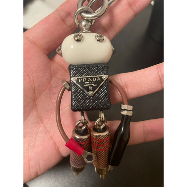 純正品 - PRADA ロボット キーリング(ブラック)美品 プラダ ロボット