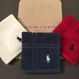 ラルフローレン(Ralph Lauren)の男女問わず大人気・無地3色ラルフローレン タオルハンカチ(ハンカチ)