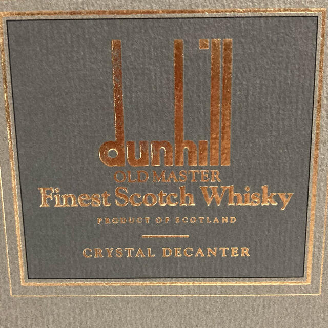 Dunhill(ダンヒル)のスコッチ ダンヒル クリスタル デキャンタ 古酒 750ml 43% 食品/飲料/酒の酒(ウイスキー)の商品写真