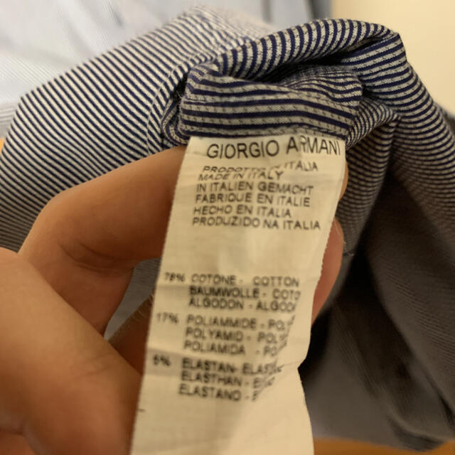 Giorgio Armani(ジョルジオアルマーニ)の美品　GIORGIO ARMANI ジョルジオアルマーニ　シャツ　サイズ38 メンズのトップス(シャツ)の商品写真