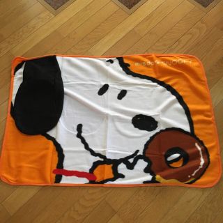 スヌーピー(SNOOPY)のミスド スヌーピーブランケット 耳にイン、ブルーあり。(ノベルティグッズ)