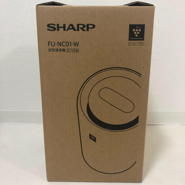 SHARP(シャープ)の新品　シャープ SHARP 空気清浄機（FU-NC01-W ） スマホ/家電/カメラの生活家電(空気清浄器)の商品写真