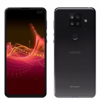 アクオス(AQUOS)の新品　SHARP AQUOS sense4 plus SH-M16 ブラック(スマートフォン本体)