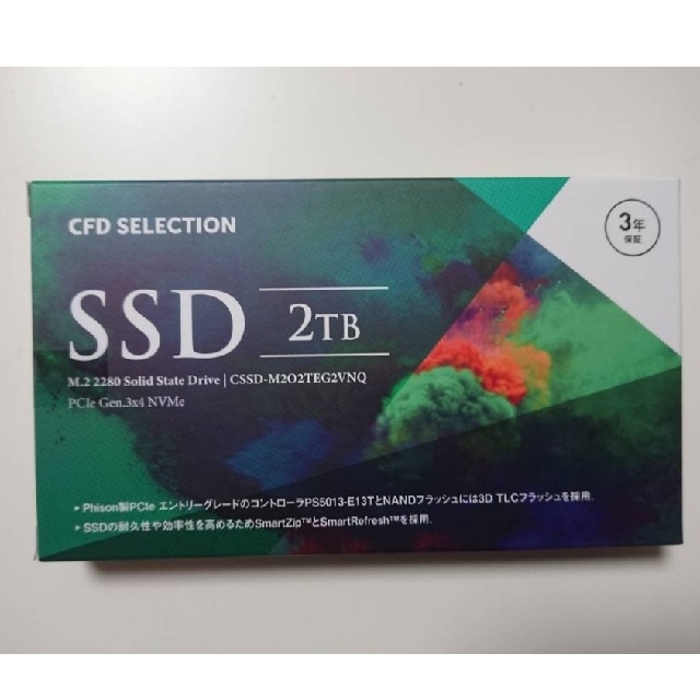 CFD Selection EG2VNQ シリーズ M.2接続 SSD 2TB スマホ/家電/カメラのPC/タブレット(PCパーツ)の商品写真