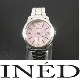 イネド(INED)の【稼働品】INED　ピンク文字盤　レディース腕時計(腕時計)
