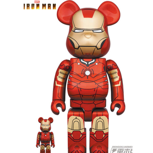 BE@RBRICK Iアイアンマン　100% & 400%BE@RBRICK