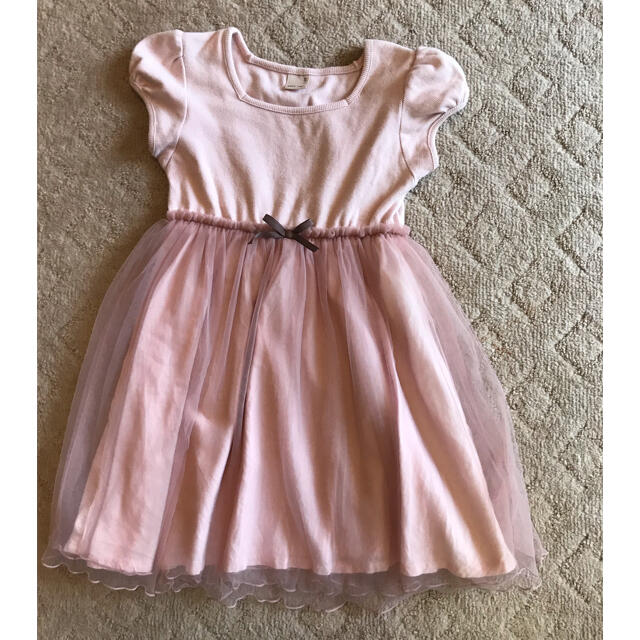 petit  mainの女児１２０のチュールワンピース キッズ/ベビー/マタニティのキッズ服女の子用(90cm~)(ワンピース)の商品写真