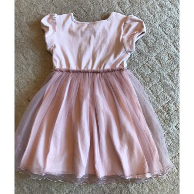 petit  mainの女児１２０のチュールワンピース キッズ/ベビー/マタニティのキッズ服女の子用(90cm~)(ワンピース)の商品写真