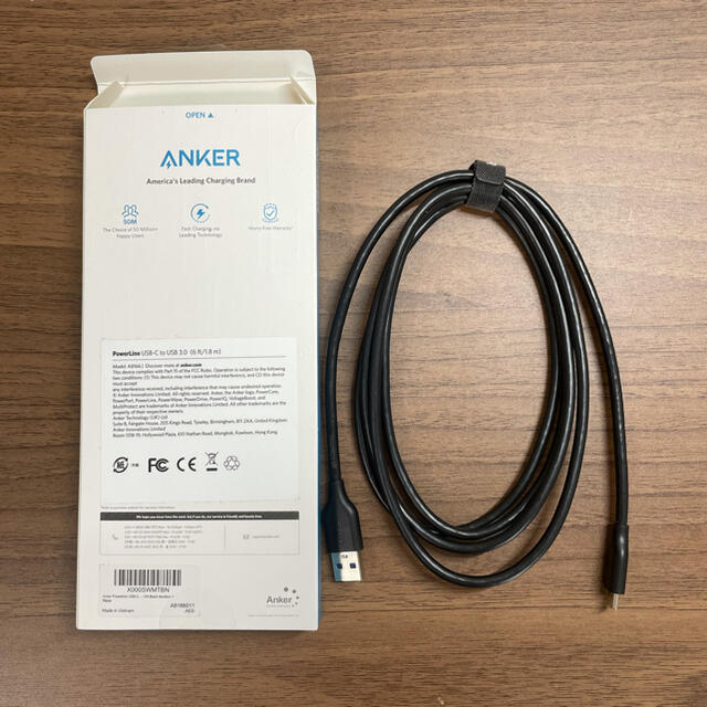 Anker USB Type C ケーブル 1.8m スマホ/家電/カメラのスマートフォン/携帯電話(バッテリー/充電器)の商品写真