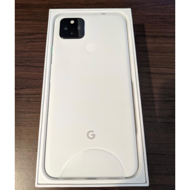 Google Pixel(グーグルピクセル)のpixel 4a 5G White SIMフリー スマホ/家電/カメラのスマートフォン/携帯電話(スマートフォン本体)の商品写真