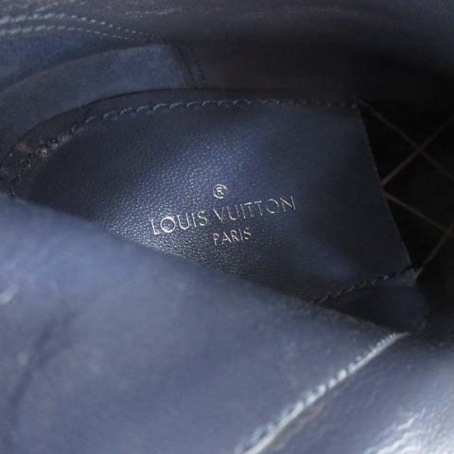 LOUIS VUITTON(ルイヴィトン)のルイヴィトン 15SS デニム パッチワーク ブーツ  36 ブルー レディースの靴/シューズ(ブーツ)の商品写真