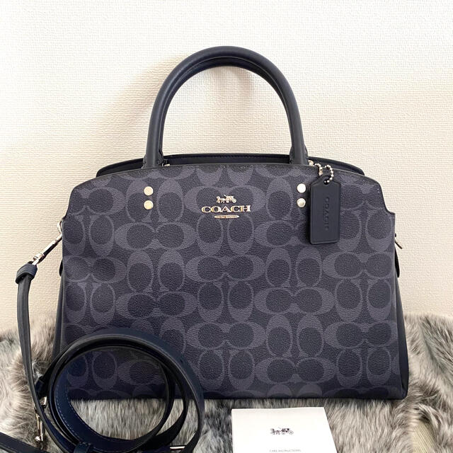 新品☆COACH(コーチ) デニム シグネチャー レザー ショルダーバッグ 新品☆COACH(コーチ) デニム シグネチャー レザー ショルダーバッグ
