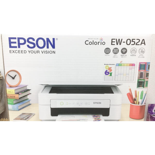 EPSON　エプソン プリンター カラリオ EW-052A インク欠品