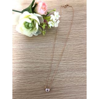 スタージュエリー(STAR JEWELRY)のスタージュエリー⭐︎かわいい　ハート　天使の羽　ネックレス　ピンク　k18(ネックレス)