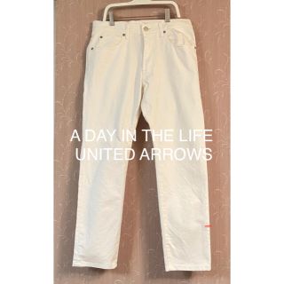 ユナイテッドアローズ(UNITED ARROWS)のユナイテッドアローズ A DAY IN THE LIFE ホワイト デニム M(デニム/ジーンズ)