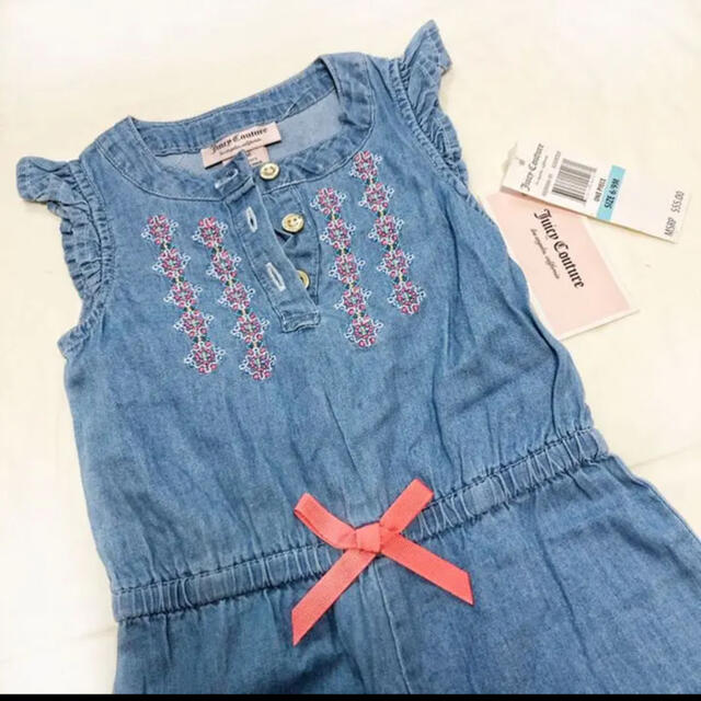 DENIM DUNGAREE(デニムダンガリー)の新品タグ付★デニムサロペット★ロンパース★ キッズ/ベビー/マタニティのベビー服(~85cm)(ロンパース)の商品写真