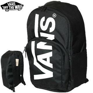 ヴァンズ(VANS)の新品 VANS USA企画 縦ロゴ デカロゴ バックパック 黒白 (バッグパック/リュック)